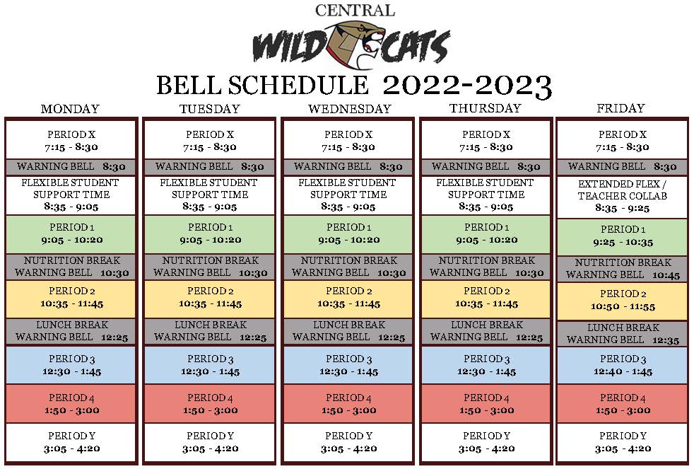 Bell Schedule 2022 2023 Burnaby Central Secondary School Bell Schedule 2022 2023 Burnaby Central Secondary School